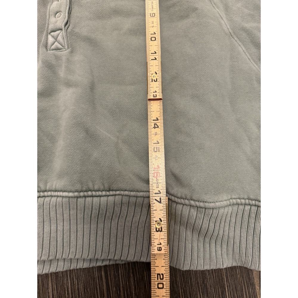 Aerie Quarter Snap Sweatshirt Womens L Royal Palm Oversized Back To Campus - Picture 6 of 11